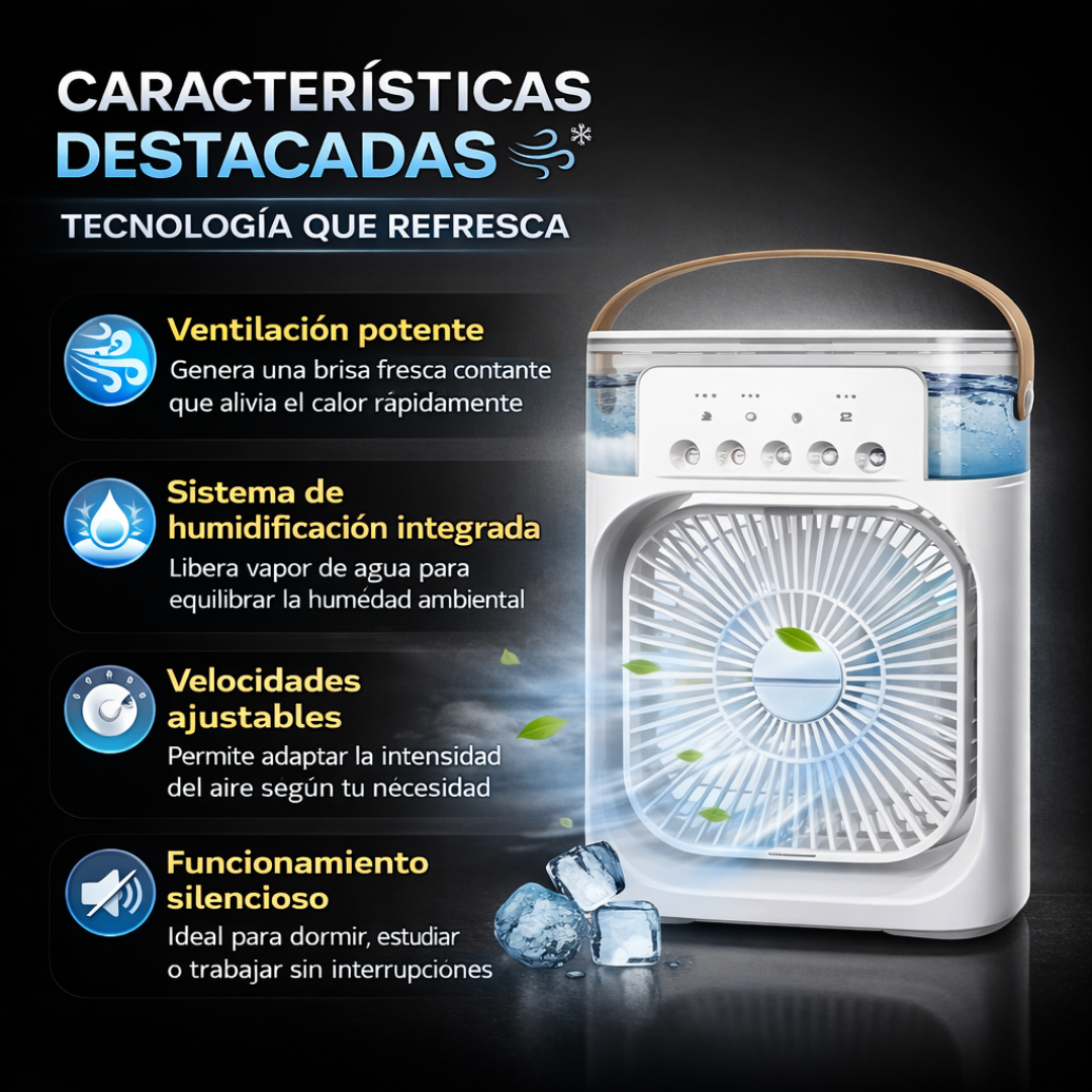 Ventilador Humidificador aire Frío