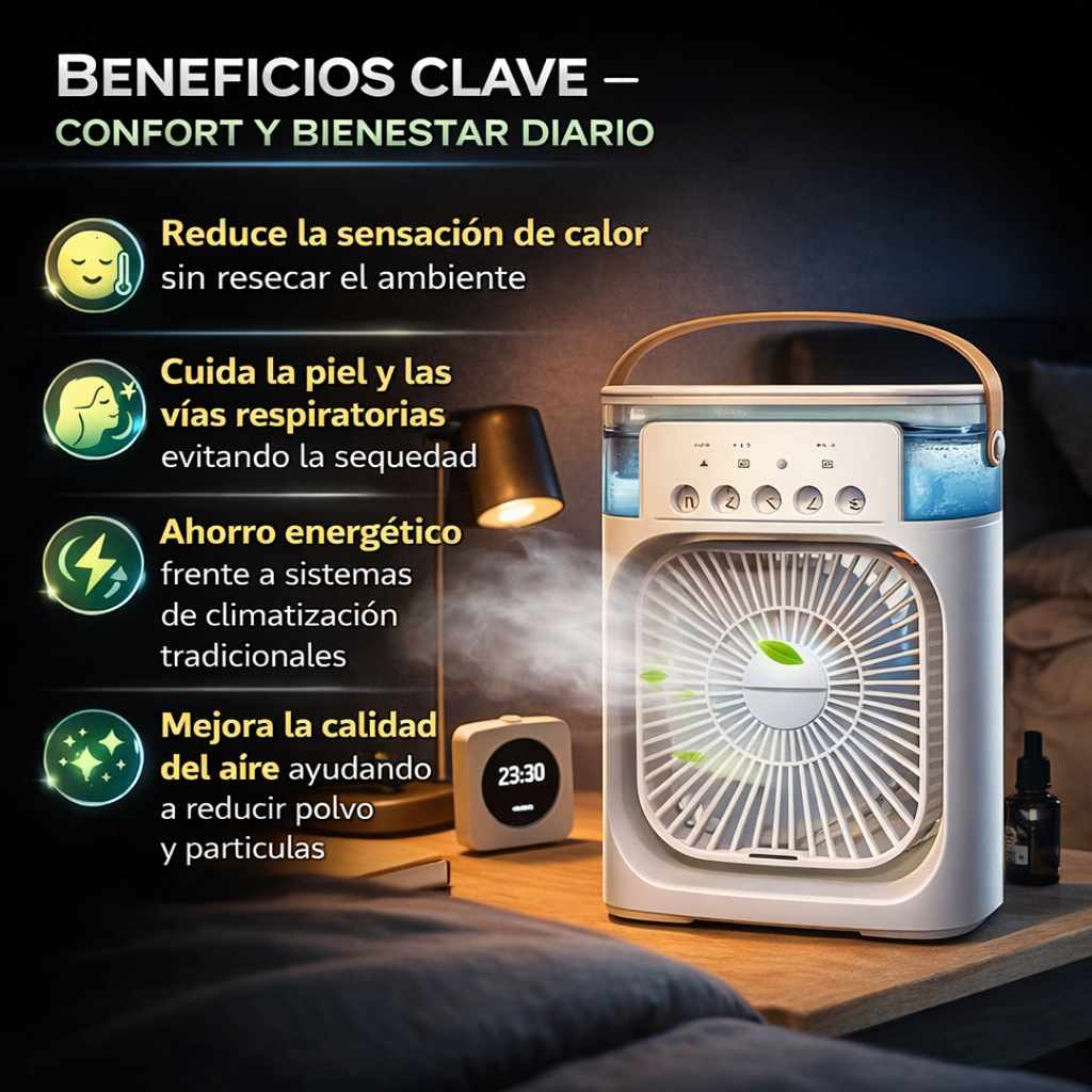 Ventilador Humidificador aire Frío