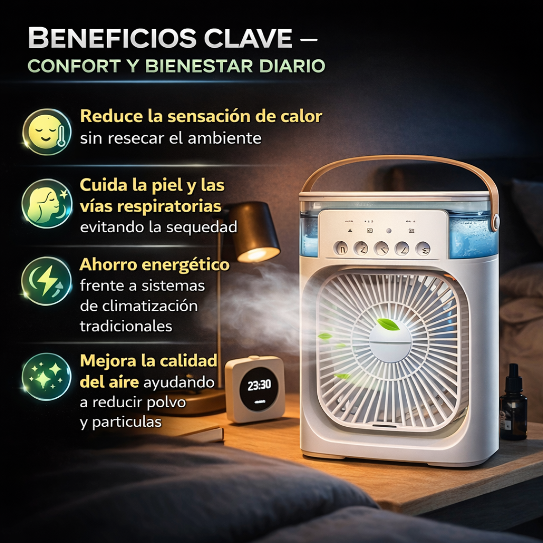 Ventilador Humidificador aire Frío