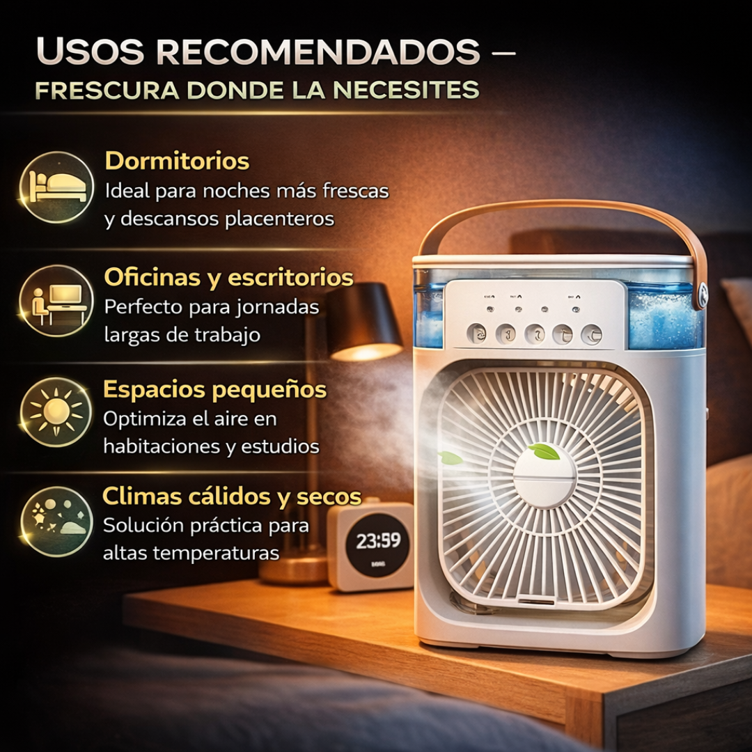 Ventilador Humidificador aire Frío