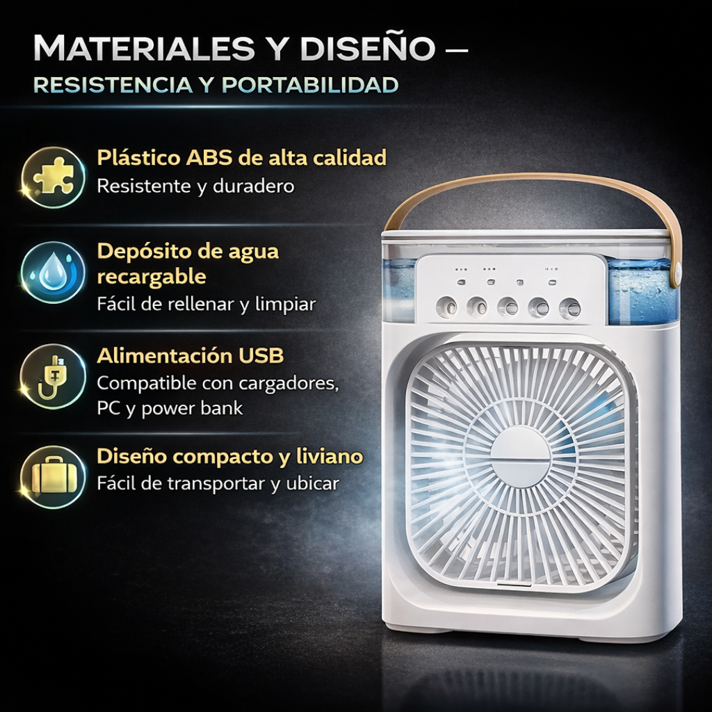 Ventilador Humidificador aire Frío