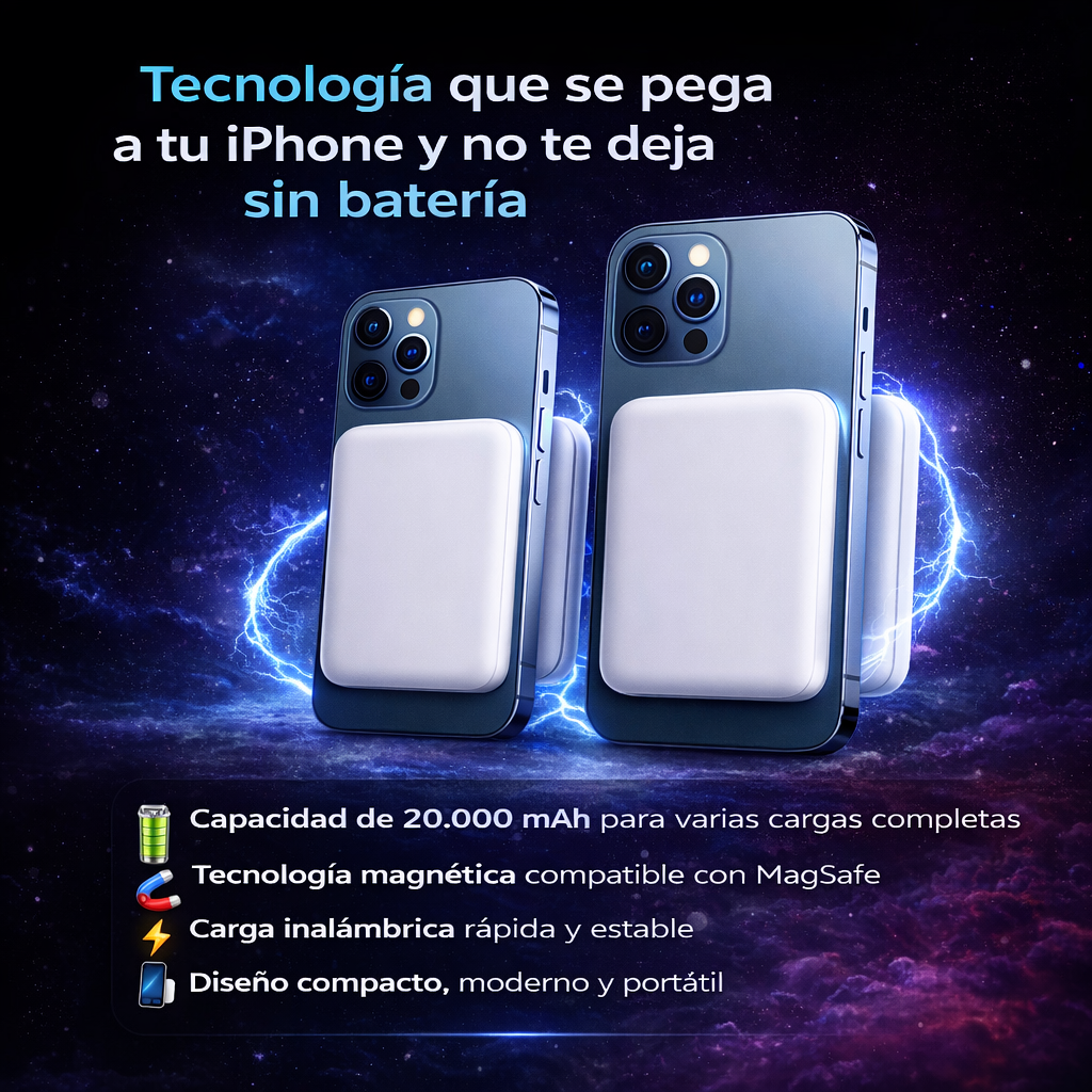 Batería Portátil Magnética